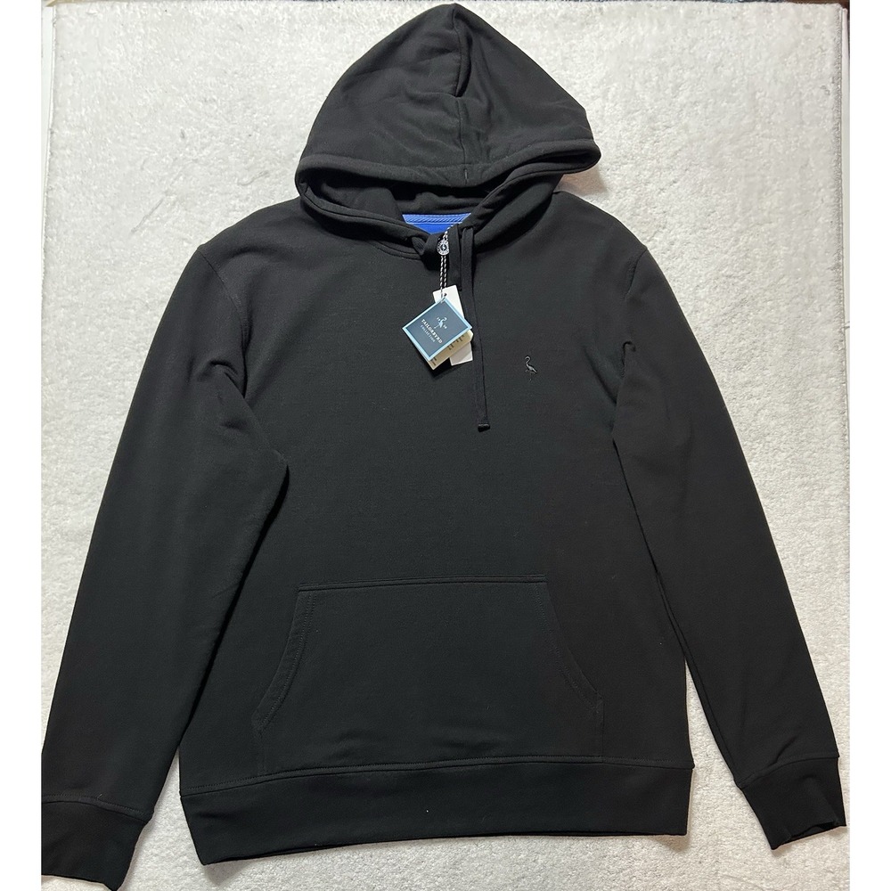 Tailorbyrd Mens Size M Black Long Sleeve Sueded Fleece Hoodie Sweatshirt (U1)